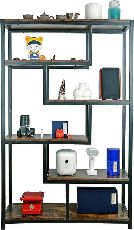 5 Tier Bookshelf Tall Bookcase bookcases and Book Shelves 5 Shelf Bookshelves and bookcases Wide Bookshelf for Bedroom Large Bookshelf Small Bookcase Shelf Book case Book Shelf for office - LeafyLoom