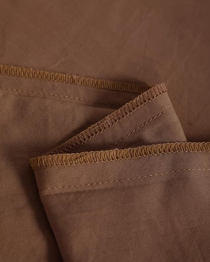 NTBAY Toddler Bedding Set - 4 Piece Soft and Breathable Crib Bedding Set for Boys and Girls, Includes Quilted Comforter, Fitted Sheet, Flat Top Sheet and Envelope Pillowcase, Brown - LeafyLoom