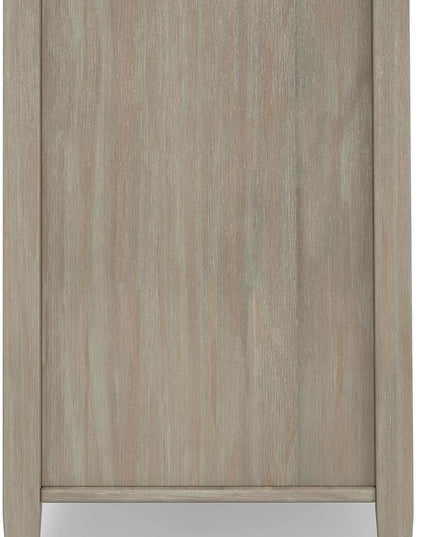SIMPLIHOME Warm Shaker SOLID WOOD Universal TV Media Stand, 47 inch Wide, Transitional, Living Room Entertainment Center, Storage Cabinet, for Flat Screen TVs up to 55 inches in Distressed Grey - LeafyLoom