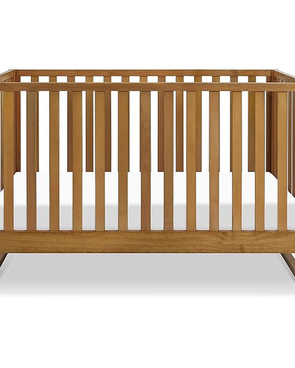 Davinci Hunter 3-in-1 Convertible Crib, Chestnut, Easy Assemble, Greenguard Gold Certified - LeafyLoom