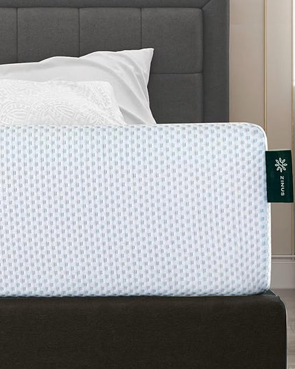 ZINUS 6 Inch Green Tea Cooling Gel Memory Foam Mattress, Twin, Fiberglass Free, Cooling Gel Foam, Pressure Relieving, CertiPUR-US Certified, Mattress in A Box, White - LeafyLoom