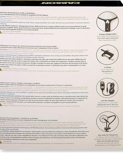 Carson MagniFlex Hands Free Tabletop Mounted Magnifier (CL-65) - LeafyLoom