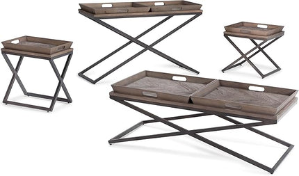 SIMPLIHOME Damien SOLID ELM WOOD 50 Inch Wide Console Table in Distressed Natural Elm, For the Living room, Entryway and Bedroom - LeafyLoom