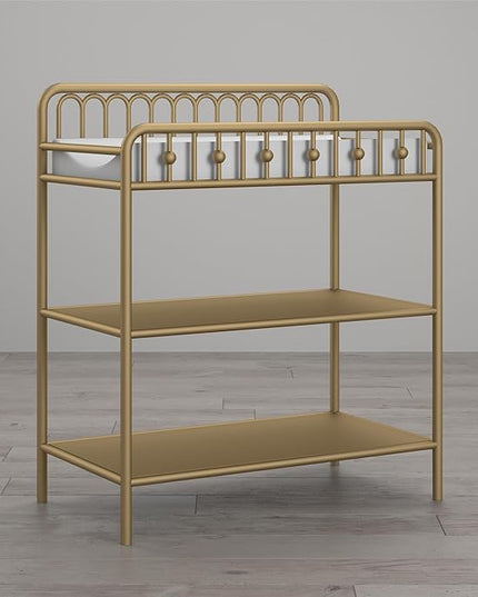 Little Seeds Monarch Hill Ivy Metal Changing Table, Gold - LeafyLoom