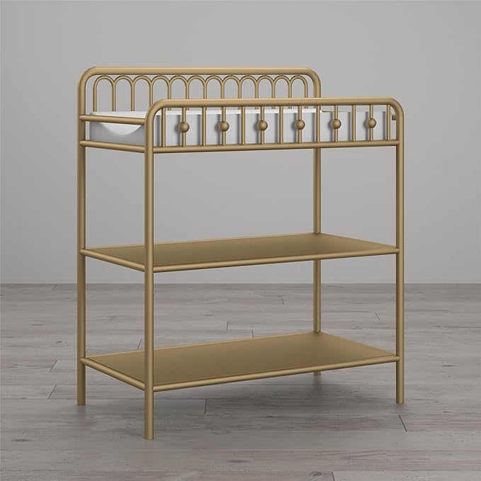 Little Seeds Monarch Hill Ivy Metal Changing Table, Gold - LeafyLoom