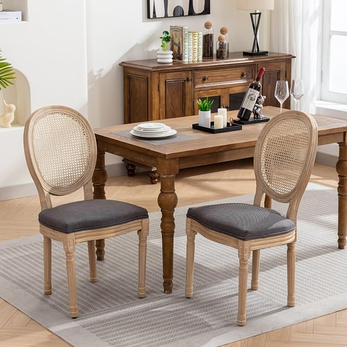 NicBex Haerin-SD-00125-LWJ Dining Chairs, 23"x19.3"x37.8", Gray - LeafyLoom
