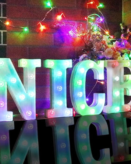 Decorative Led Light Up Number, Light Up Number Sign for Night Light Wedding Birthday Party Christmas Home Bar Decoration Number-(Number 2) - LeafyLoom
