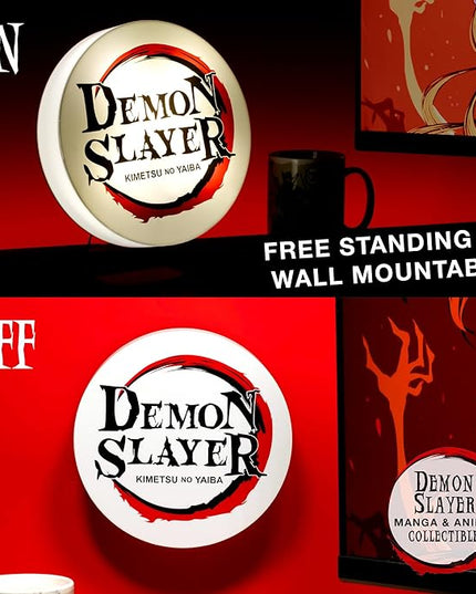Demon Slayer Logo Light, Free Standing or Wall Mount Decorative Light - LeafyLoom