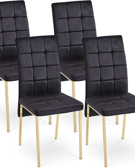 NicBex Haerin-SD-00337-LWJ Dining Chairs, 20.3"x16.1"x36.2", Black - LeafyLoom