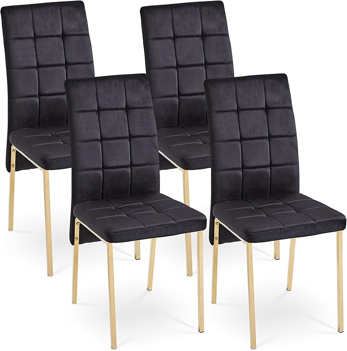 NicBex Haerin-SD-00337-LWJ Dining Chairs, 20.3"x16.1"x36.2", Black - LeafyLoom