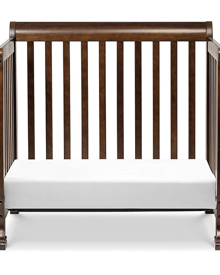 DaVinci Kalani 4-in-1 Convertible Mini Crib in Espresso | Greenguard Gold Certified - LeafyLoom