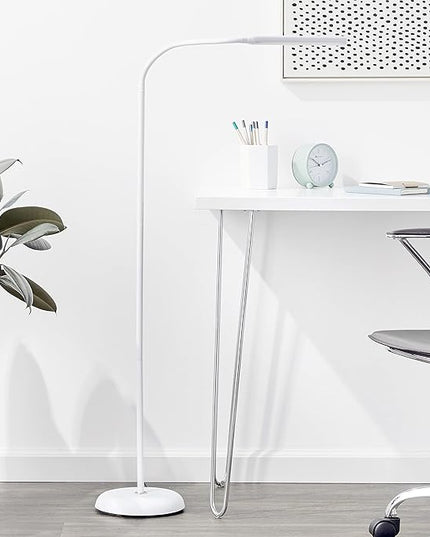Daylight Company Unolamp, Standing Lamp for Living Room, Bedroom, Salon, Office, Touch Control, Flexible Arm, Sleek Design, Multipurpose - LeafyLoom