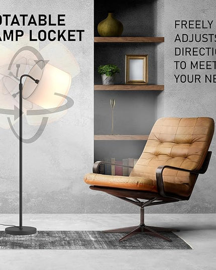 Floor Lamps for Living Room - 3 Lights Mode Tall Lamp for Living Room - Corner 360 Reading Lamps Floor Standing LED Floor Lamps for Living Room Floor Lamp with Remote Dimmable Floor Lamp - LeafyLoom