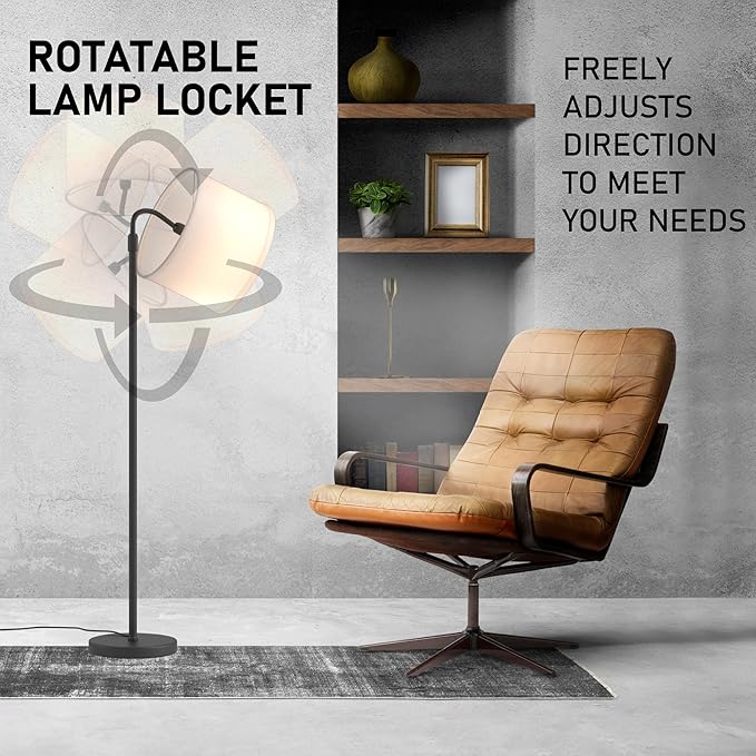 Floor Lamps for Living Room - 3 Lights Mode Tall Lamp for Living Room - Corner 360 Reading Lamps Floor Standing LED Floor Lamps for Living Room Floor Lamp with Remote Dimmable Floor Lamp - LeafyLoom