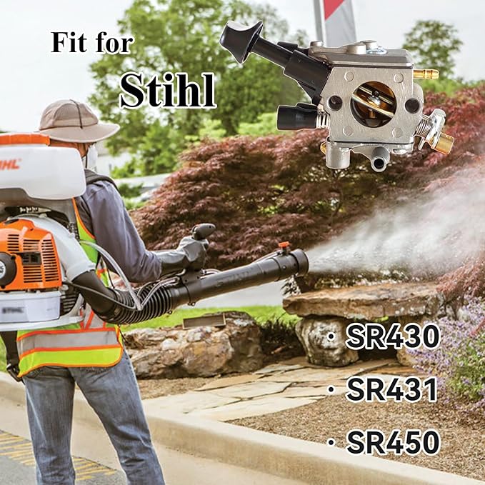 Carburetor Compatible with Stihl BR350 BR350Z BR430 BR450 SR430 SR450 Backpack Blower Replace# 4244 120 0606, Carb Repair Kit Compatible with Zama C1Q-S210 C1Q-S210B C1Q-S209C - LeafyLoom