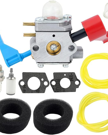 C1U-W12A Carburetor for Poulan FL1500 FL1500LE Leaf Blower C1U-W12B Gas Leaf Blower Carb Craftsman 952711486 530071629 with Filter Repower Kit Spark Plug - LeafyLoom