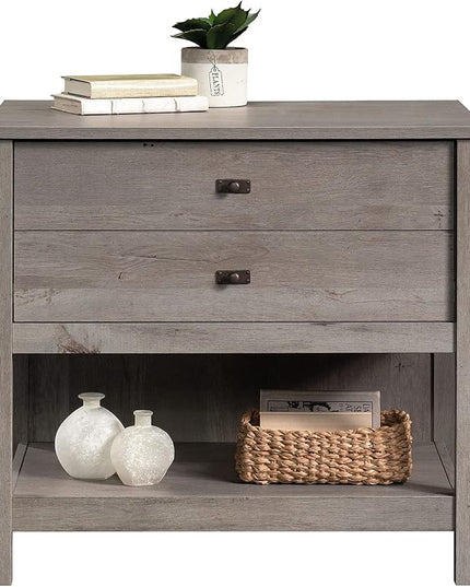 Sauder Cottage Road Lateral File, L: 32.44" x W: 21.81" x H: 29.76", Mystic Oak Finish - LeafyLoom