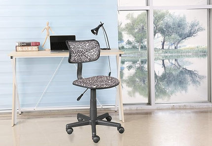 High Back Mesh Office Chair, Leopard 21D x 21W x 28H in - LeafyLoom