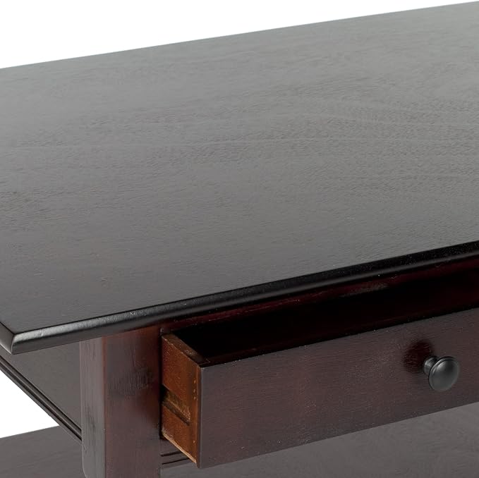 Safavieh American Homes Collection Boris Dark Cherry Coffee Table - LeafyLoom
