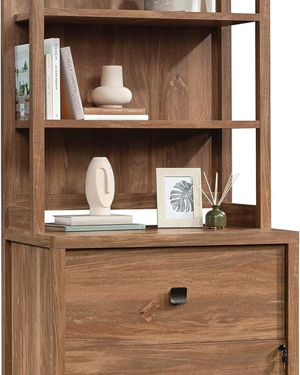 Sauder Cannery Bridge Lateral File, L: 31.73" x W: 22.05" x H: 29.76", Sindoori Mango finish - LeafyLoom