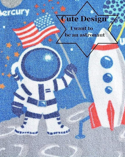 FADFAY Outer Space Kids Rug Cute Kids Room Carpet 39''52'' - LeafyLoom
