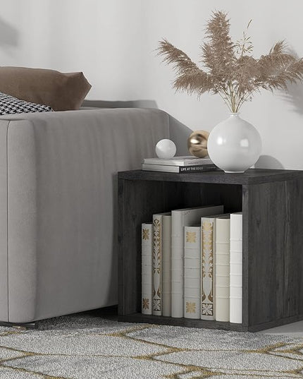 Magic DIY Cube Storage Organizer Stackable Cubes for Home Books Clothes Toy -Modular Cubby Storage System -Closet Organizer -Cube Storage Shelf (French Oak,General Cube) - LeafyLoom