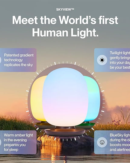 Wellness Table Lamp SKY-VIEW 2, Designed by NASA Engineers – Improves Focus, Boosts Mood, and Helps You Sleep Better - LeafyLoom