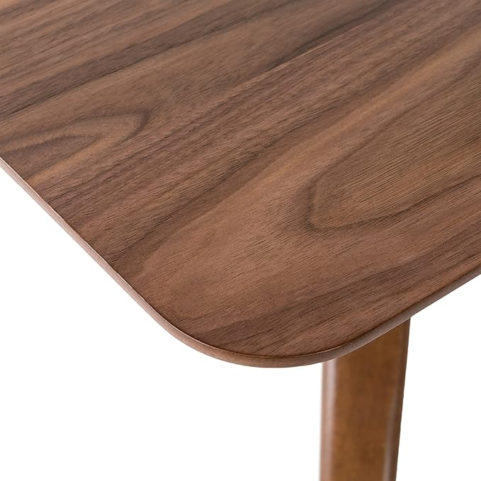 Christopher Knight Home Idalia Curved Leg Rectangular Dining Set, 5-Pcs Set, Natural Walnut / Mint - LeafyLoom