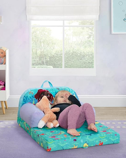 Delta Children Cozee Buddy Flip-Out Kids Chair, Disney Junior’s Ariel - LeafyLoom