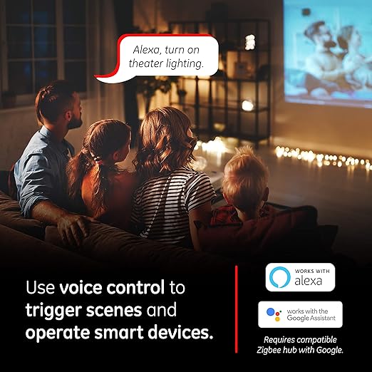 Enbrighten Zigbee Dimmer, QuickFit & SimpleWire, Pairs Directly with Echo Studio/Show 10/Plus 1st & 2nd Gen, Works WIth Alexa, Google Assistant, White & Light Almond, Smart Light Switch, 43080 Enbrighten