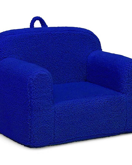 Delta Children Cozee Sherpa Chair, Royal Blue - LeafyLoom
