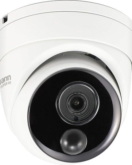 Swann Home Security Camera,PoE Cat5e NVR 4K HD Video, Indoor or Outdoor Wired Surveillance CCTV Dome,Color Night Vision,Heat Motion Detection,Metal Housing,Local Storage SwannUSA