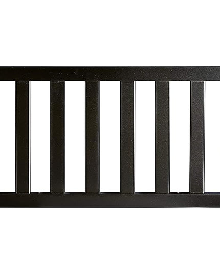 Evolur Loft Art Deco Convertible Crib Toddler Guard Rai, Black - LeafyLoom