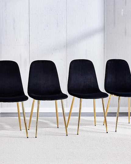 NicBex Haerin-SD-00324-LWJ Dining Chairs, 16.9"x15.8"x34.5", Black - LeafyLoom
