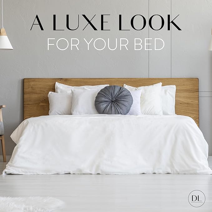 Danjor Linens Queen Sheet Set - 6 Piece Set Including 4 Pillowcases - Deep Pockets - Breathable, Soft Bed Sheets - Wrinkle Free - Machine Washable - Navy Sheets for Queen Size Bed - 6 pc - LeafyLoom