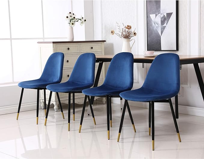 NicBex Haerin-SD-00349-LWJ Dining Chairs, 22.3"x17.3"x33.3", Blue - LeafyLoom