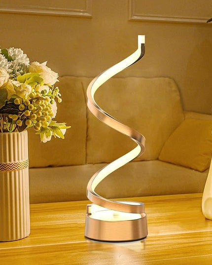 ELINKUME LED Table Bedside Lamps with Touch 12W,Stepless Dimming Home Desk Lamp with 3 Color(3000K/4500K/6000K),Gold Reading Night Light for Bedroom,Living Room,Study,Office,Kids Room,Meeting Room - LeafyLoom