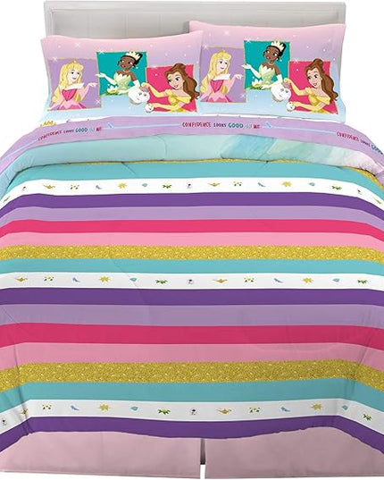 Disney Princess Ariel Kids Bedding Super Soft Comforter And Sheet Set, 5 Piece Full Size, "Official" Disney Product By Franco - LeafyLoom