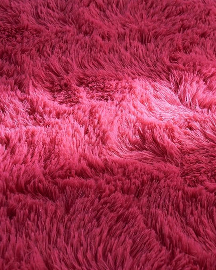 Softlife Rug for Living Room 5.3x7.6 Feet Area Rug for Bedroom Super Soft Shaggy Rugs for Kids Room Fluffy Fuzzy Carpets Long Plush Bedside Rug Nursery Christmas Home Decor for Boys Girls, Rose Red - LeafyLoom