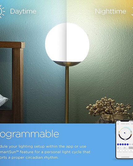 Enbrighten Bedside Decor Lamp Tabletop Wi-FI Dimmable Color Changing Music-Sync 2-Port USB-charging Station 2.4A Dorm Bedroom Home Office Living Room Compatible with Alexa 62433 Brass - LeafyLoom