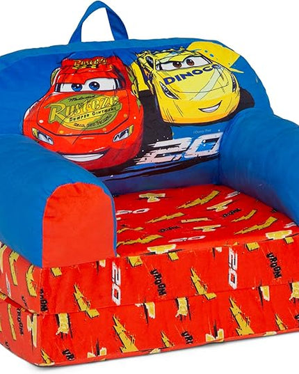 Delta Children Cozee Buddy Flip-Out Kids Chair, Cars - LeafyLoom