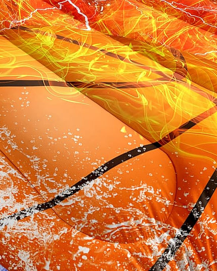 Basketball Full Size Comforter Sets for Boys Basketball Bedding Full Size Sports Microfiber Comforter Set Bedding Set for Boys Teens, 1 Comforter+2 Pillowcases - LeafyLoom