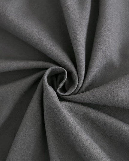 Grey Sheets Queen Size Bed Sheets 4 Piece - Luxury Soft Deep Pocket Fits Up to 16" Mattress - Wrinkle,Fade,Stain Resistant,Solid Grey Fitted Sheet Queen Sheets Set,Extra Soft Cooling Bed Sheets - LeafyLoom