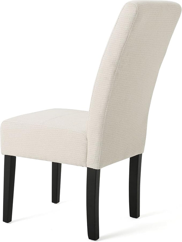 Christopher Knight Home Pertica Fabric Dining Chair, Beige 25D x 18W x 39.75H in - LeafyLoom