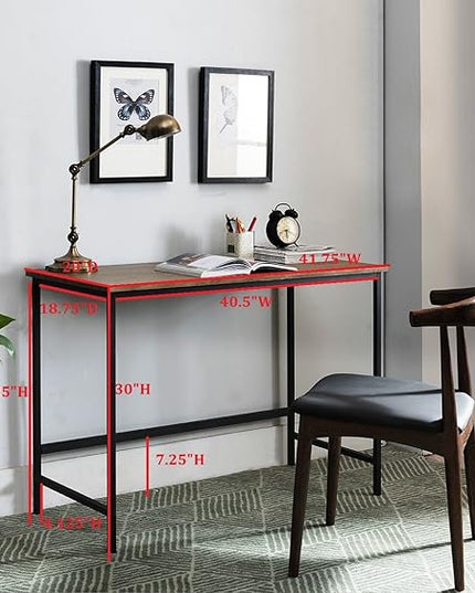 Kings Brand Furniture Contemporary Home & Office Computer Desk Workstation, Black / Gray - LeafyLoom