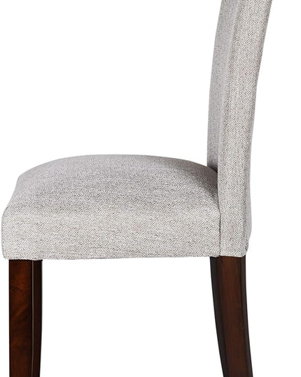 HomePop Parsons Classic Upholstered Accent Dining Chair, Single Pack, Light Grey - LeafyLoom