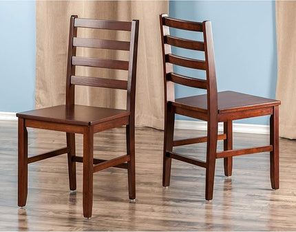 Winsome Pulman Dining Table, Walnut Hamilton Seating, Antique Walnut - LeafyLoom