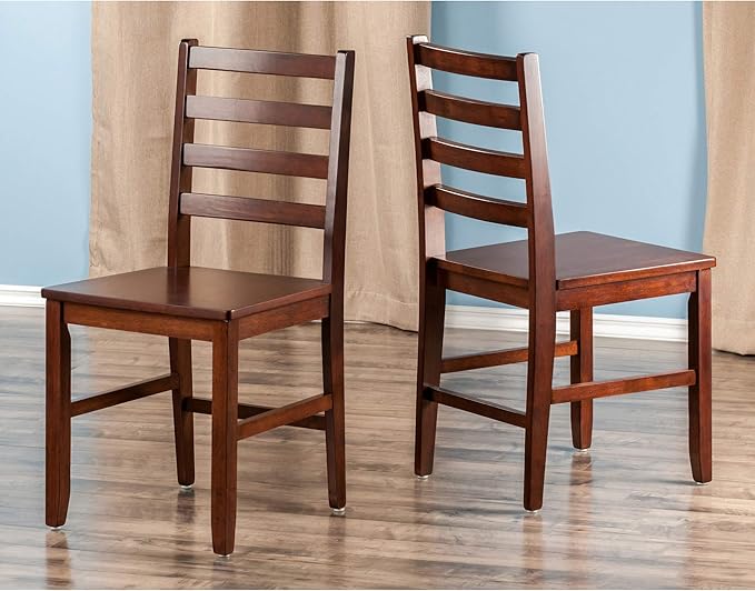 Winsome Pulman Dining Table, Walnut Hamilton Seating, Antique Walnut - LeafyLoom