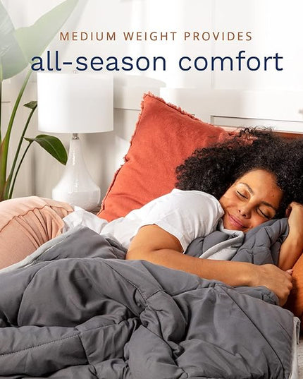 ViscoSoft Queen/Short Queen Microfiber All Seasons Down Alternative Comforter - Cooling Breathable Premium Soft Reversible Microfiber Duvet Blanket - LeafyLoom