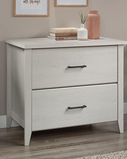 Sauder Summit Station 2-Drawer Lateral File Cabinet, L: 33.86" x W: 20.87" x H: 29.02", Glacier Oak - LeafyLoom